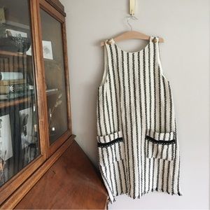 🍄2/$30🍄 NWT ZARA TRF Striped Tweed Shift Dress